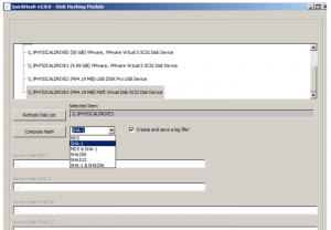 Quickhash v2.8.0 Disk Hashing Module screenshot