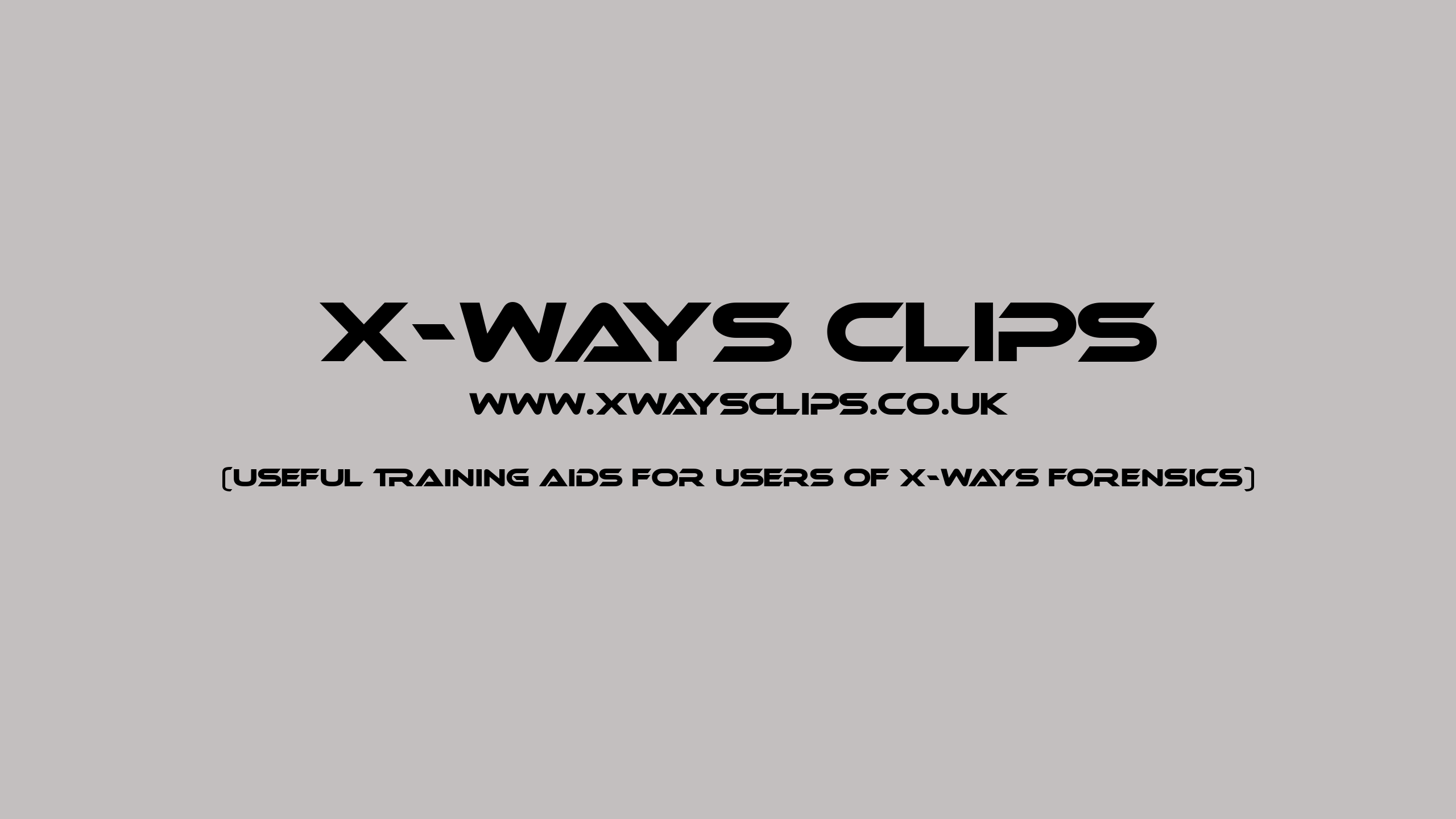 X-Ways Clips Logo