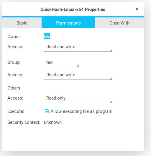 QuickHash v3.0.0 on Zorin OS Linux